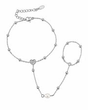 Additional view 7 of Aurelia Zircon Hand Chain Collection by Zodiglow