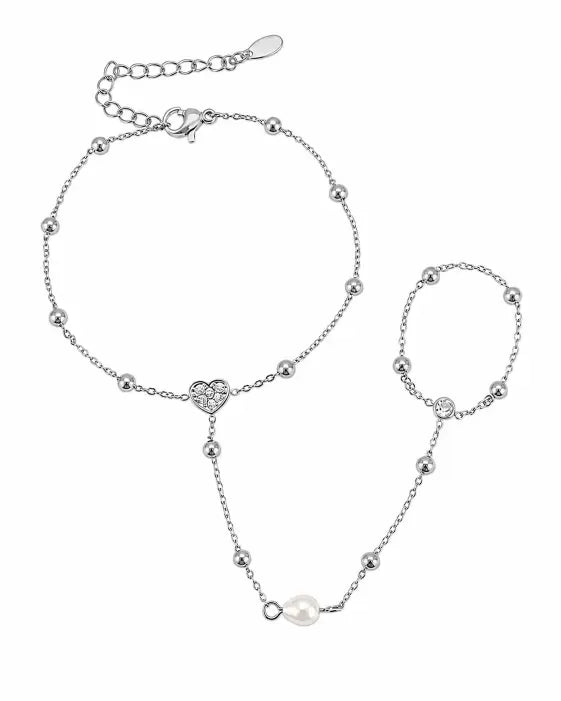 Additional view 7 of Aurelia Zircon Hand Chain Collection by Zodiglow