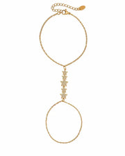 Additional view 8 of Aurelia Zircon Hand Chain Collection by Zodiglow