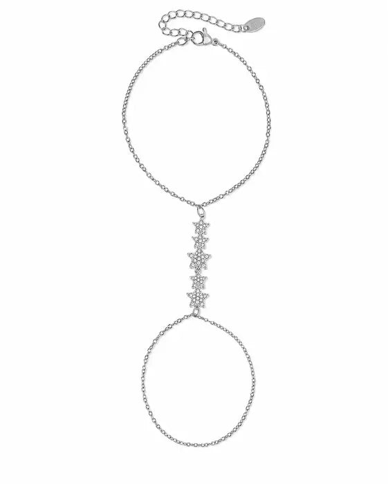 Additional view 9 of Aurelia Zircon Hand Chain Collection by Zodiglow