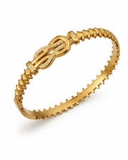 Alternate view of Aureline Sculptural Stacking Bangle Collection by Zodiglow