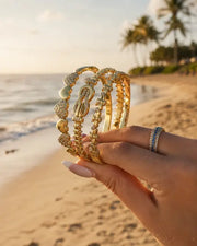 Additional view 10 of Aureline Sculptural Stacking Bangle Collection by Zodiglow
