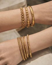Alternate view of Aureline Stackable Bangle Collection by Zodiglow