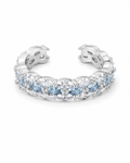 Front view of Aurora Baguette Open Ring by Zodiglow