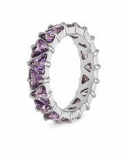 Additional view 7 of Aurora Prism Crystal Eternity Ring by Zodiglow
