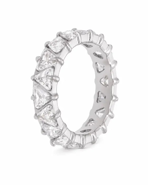 Additional view 8 of Aurora Prism Crystal Eternity Ring by Zodiglow