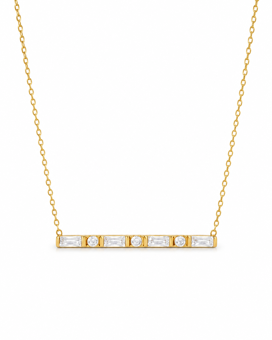 Detail view of Aurora Zircon Necklace Series by Zodiglow