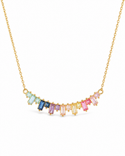 Side view of Aurora Zircon Necklace Series by Zodiglow