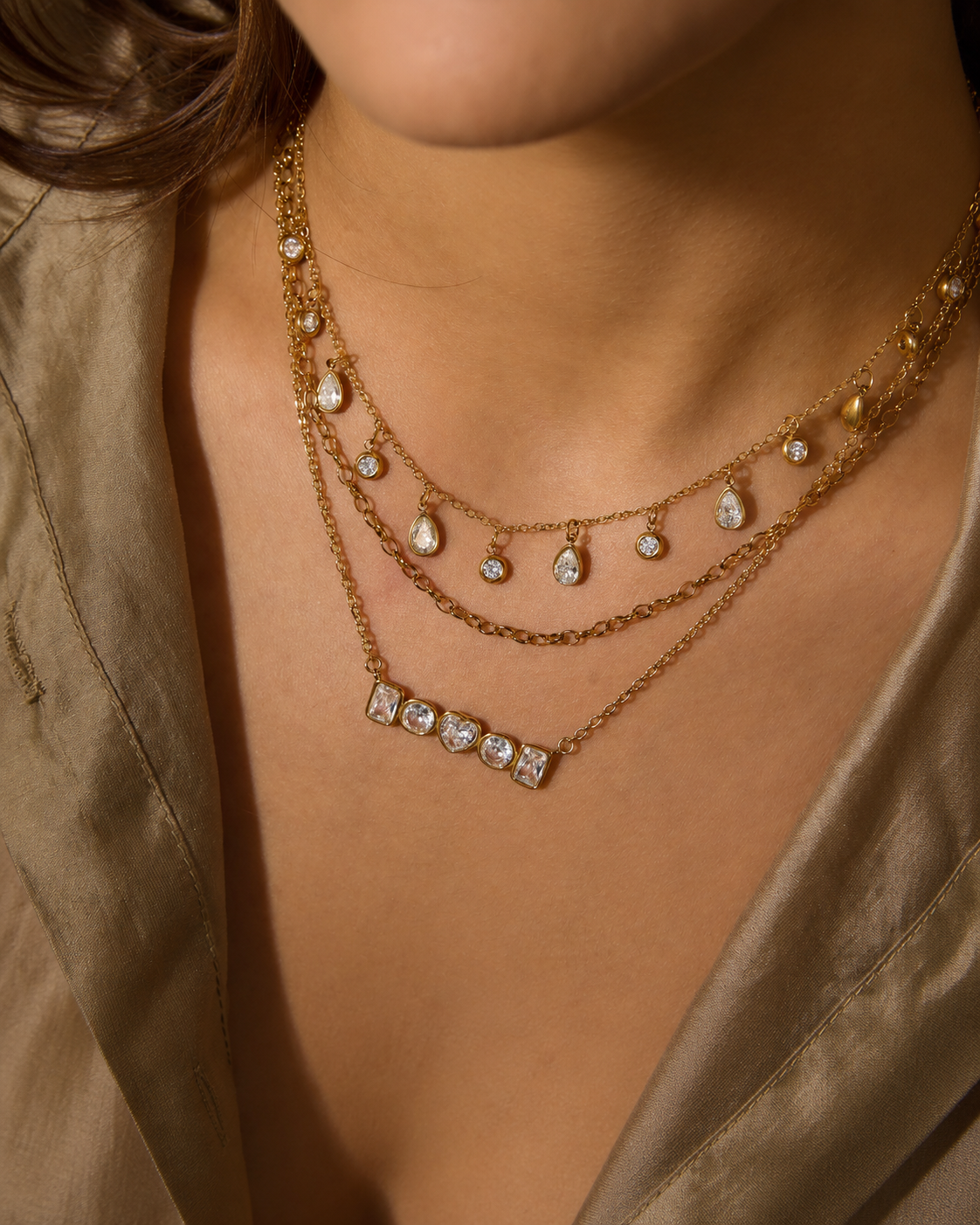 Additional view 9 of Aurora Zircon Necklace Series by Zodiglow