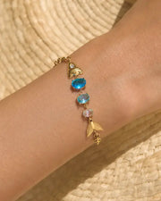 Alternate view of Azure Tide Fish Tail Bracelet by Zodiglow
