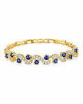 Front view of Azure Vine Bracelet by Zodiglow