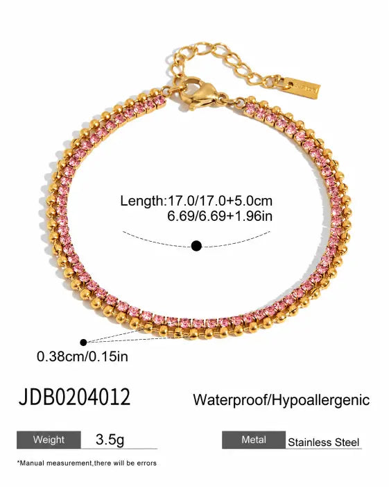 Additional view 9 of Blush Butterfly 6-Piece Bracelet Set by Zodiglow