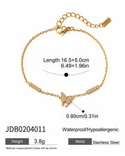 Additional view 10 of Blush Butterfly 6-Piece Bracelet Set by Zodiglow