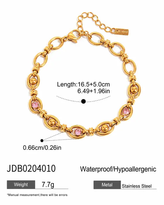 Additional view 11 of Blush Butterfly 6-Piece Bracelet Set by Zodiglow