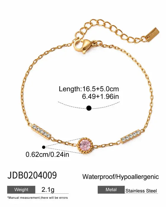 Additional view 12 of Blush Butterfly 6-Piece Bracelet Set by Zodiglow