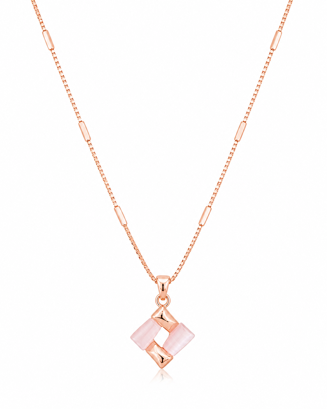 Alternate view of Blush Cat-Eye Jewelry Set by Zodiglow