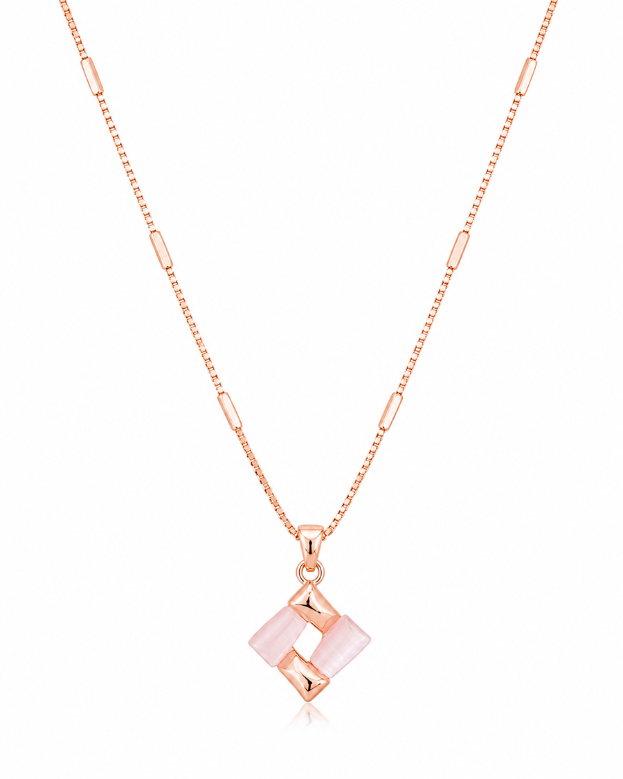 Blush Cat-Eye Jewelry Set