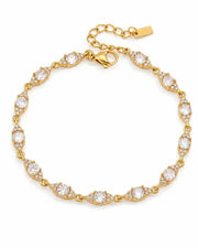 Front view of Celeste Halo Gold Bracelet by Zodiglow