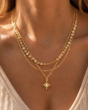 Alternate view of Celeste Star 3-Layer Necklace by Zodiglow