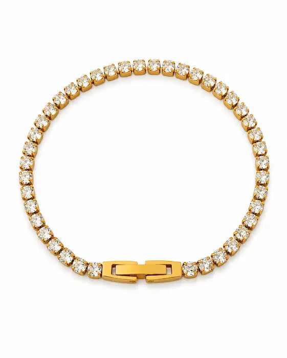 Front view of Celeste Zircon Tennis Bracelet by Zodiglow