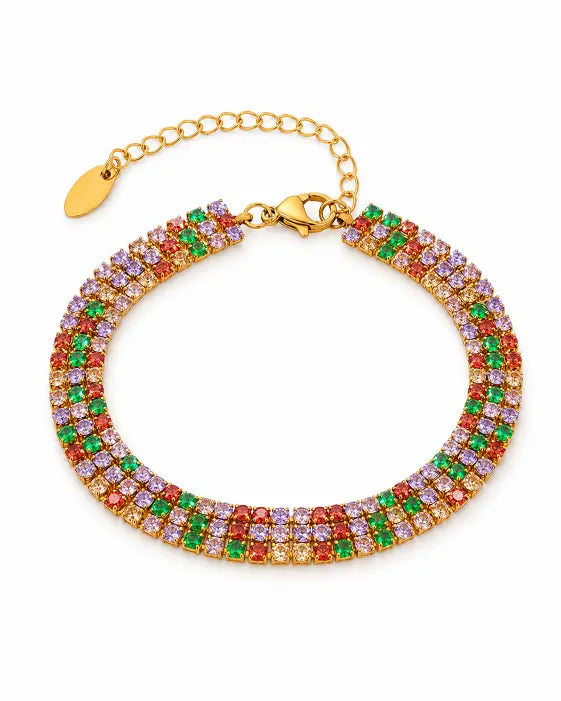 Styled view of Celeste Zircon Tennis Bracelet by Zodiglow