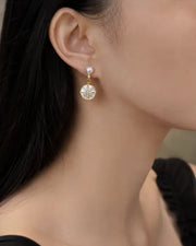 Alternate view of Celestia Freshwater Pearl Starburst Drop Earrings by Zodiglow