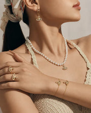 Alternate view of Celestia Full-Pavé Zircon Planet Jewelry Collection by Zodiglow