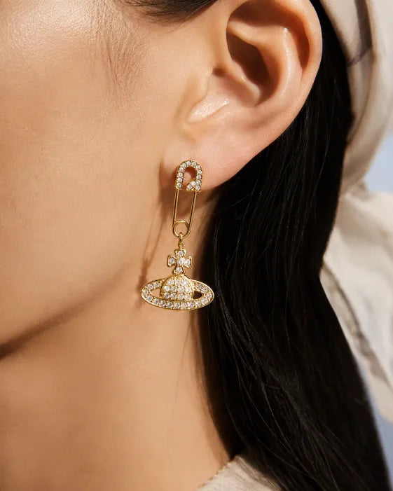 Side view of Celestia Full-Pavé Zircon Planet Jewelry Collection by Zodiglow