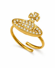 Styled view of Celestia Full-Pavé Zircon Planet Jewelry Collection by Zodiglow