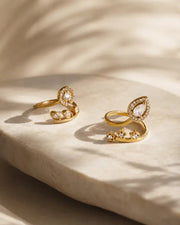 Side view of Celestia Orbit Petal Ring by Zodiglow