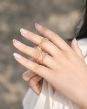Alternate view of Celestia Royal Bloom Ring by Zodiglow
