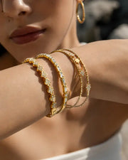 Alternate view of Celestia Star & Crystal Bangle Collection by Zodiglow