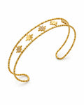Front view of Celestia Star & Crystal Bangle Collection by Zodiglow