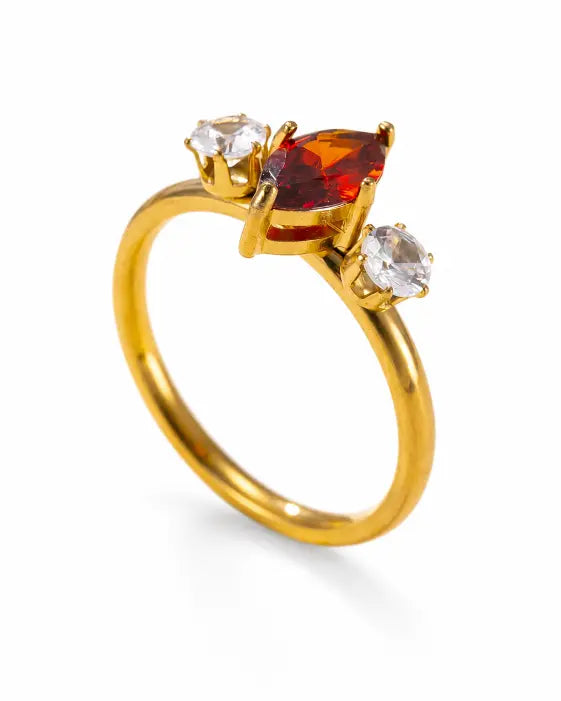 Additional view 7 of Celestine 12-Month Birthstone Marquise Zircon Ring by Zodiglow