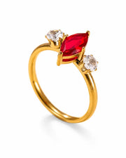 Additional view 8 of Celestine 12-Month Birthstone Marquise Zircon Ring by Zodiglow