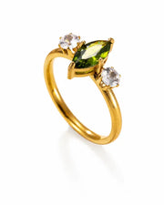Additional view 9 of Celestine 12-Month Birthstone Marquise Zircon Ring by Zodiglow
