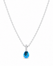 Detail view of Celestine Zircon Jewelry Set by Zodiglow