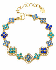 Side view of Aurelia Clover Garden Zircon Bracelet by Zodiglow