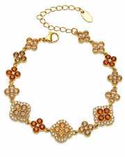Additional view 7 of Aurelia Clover Garden Zircon Bracelet by Zodiglow
