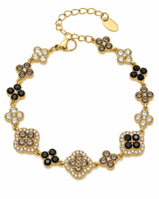 Additional view 8 of Aurelia Clover Garden Zircon Bracelet by Zodiglow
