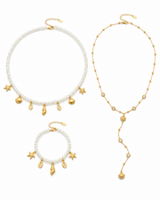 Front view of Coastal Pearl Stack Set by Zodiglow