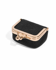 Side view of Colette Mini Kiss-Lock Jewelry Case by Zodiglow