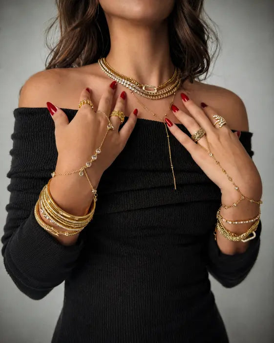 Alternate view of Soléa Hand Chain Bracelet Collection – 7 Designs by Zodiglow