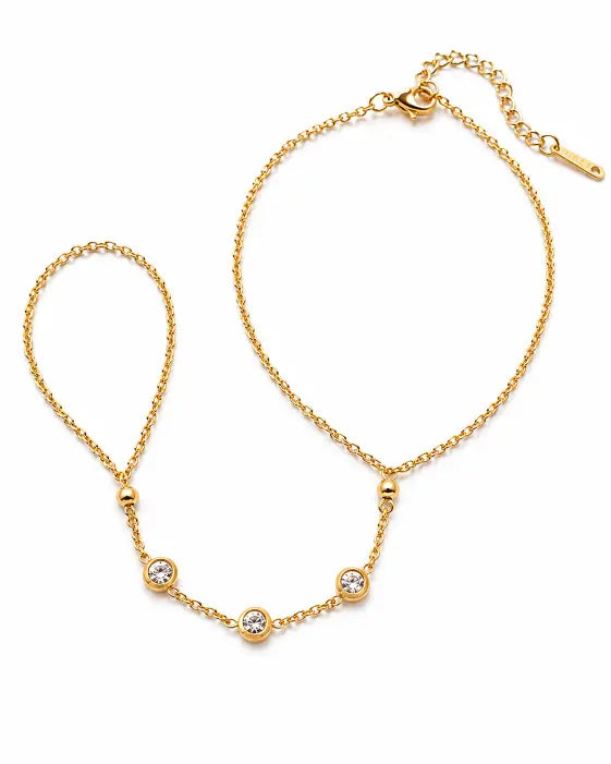 Additional view 10 of Soléa Hand Chain Bracelet Collection – 7 Designs by Zodiglow