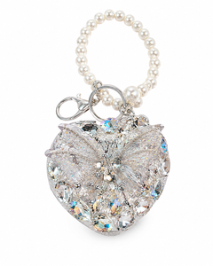 Crystal Butterfly Heart Mirror