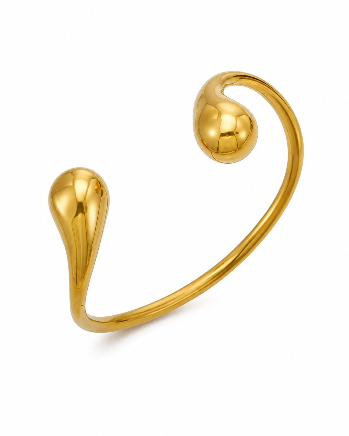 Front view of Droplet Open Cuff by Zodiglow