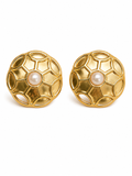Front view of Éclat Pearl Accent Earrings by Zodiglow