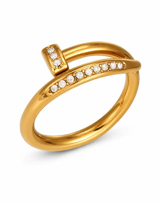 Élan Crystal & Pearl Sculptural Ring Collection