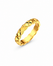 Additional view 9 of Élan Faceted Band Ring by Zodiglow