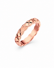Additional view 11 of Élan Faceted Band Ring by Zodiglow